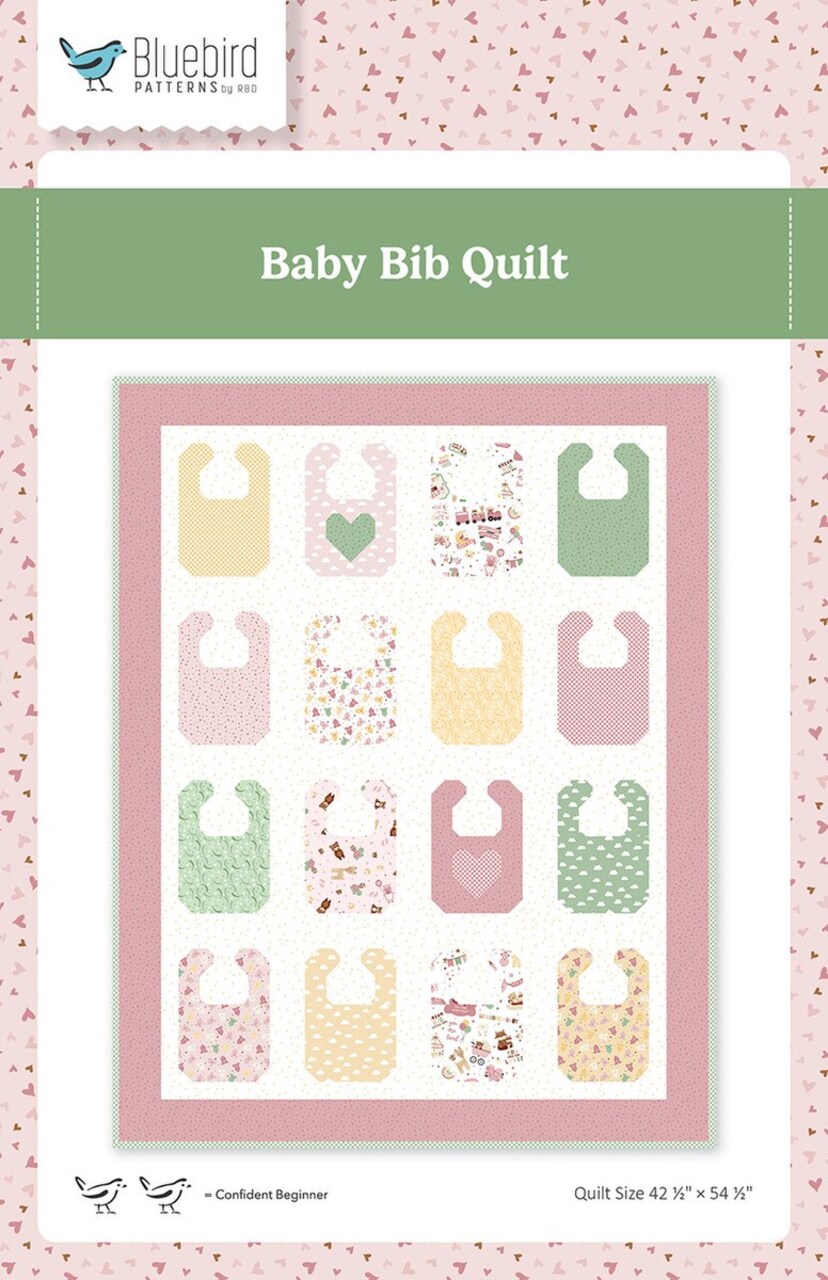 Riley Blake Designs Bluebird Patterns Baby Bib Quilt Pattern P100-BABYBIB